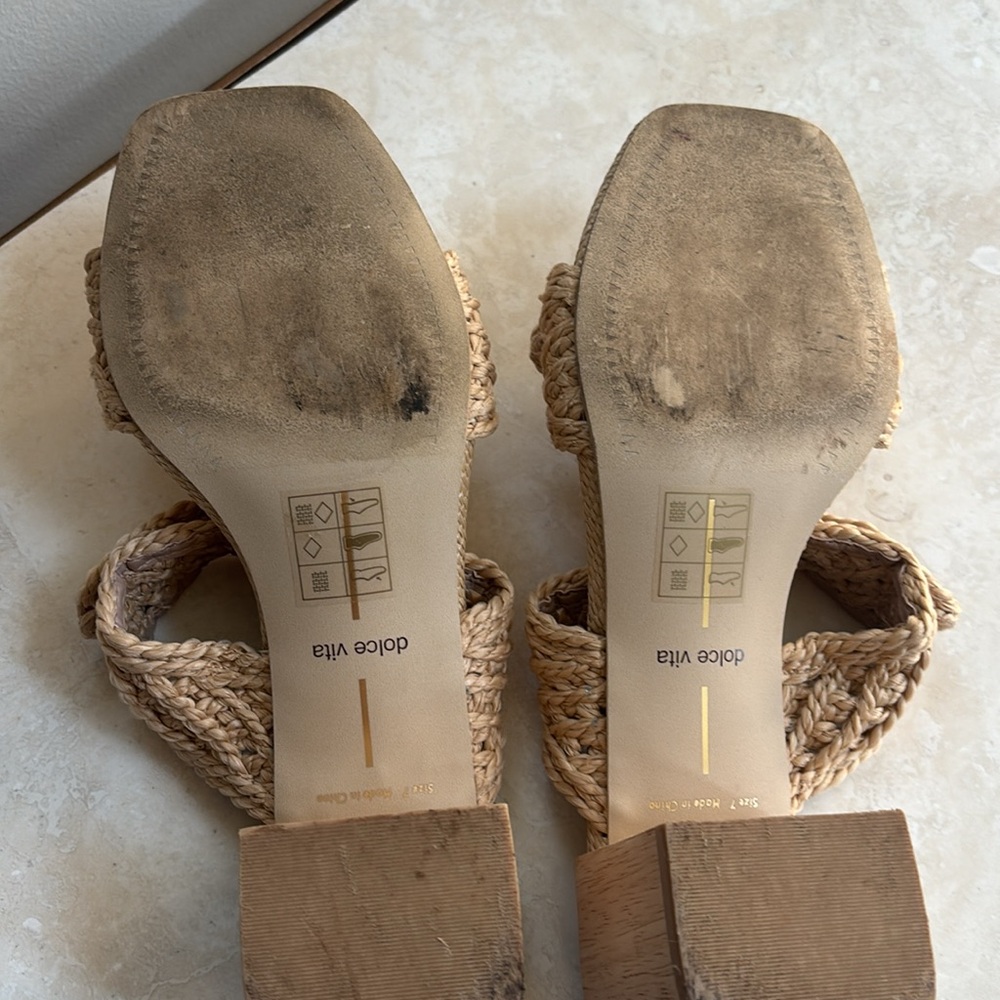 Dolce Vita Tan Braided Sandals - Picture 5 of 6